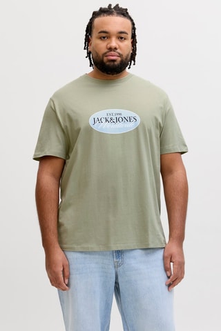 T-shirt em algodão biológico - Caqui