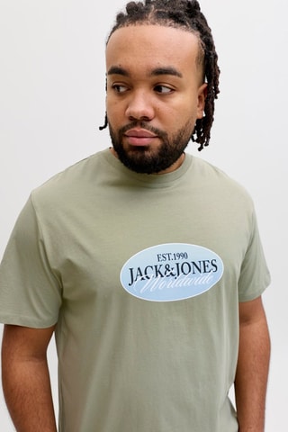 T-shirt em algodão biológico - Caqui