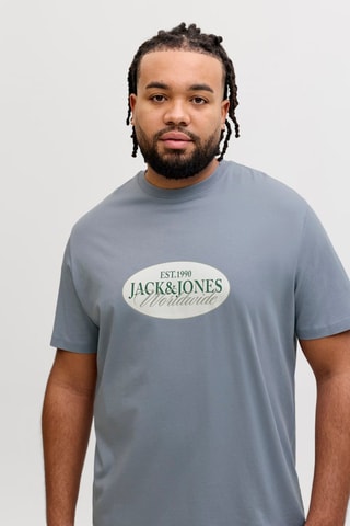 T-shirt em algodão biológico - Cinzento