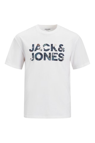 4 t-shirts regular - Branco, bege e azul-marinho
