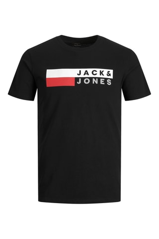 4 t-shirts regular - Branco, verde e azul-marinho
