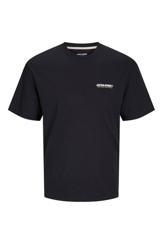 3 t-shirts relaxed - Azul-petróleo e preto