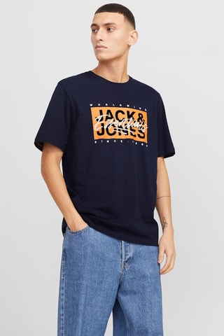 T-shirt regular - Azul-marinho