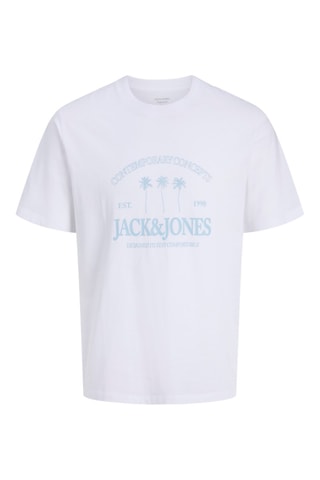 T-shirt regular em algodão biológico - Branco
