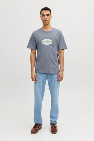 T-shirt regular - Cinzento