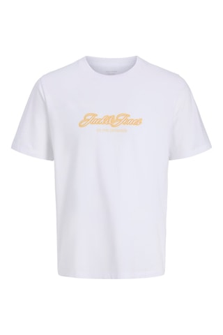 T-shirt regular em algodão biológico - Branco