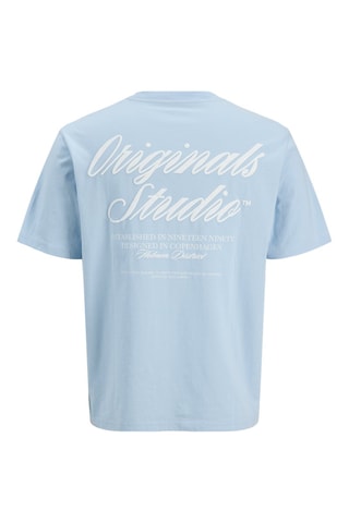 T-shirt relaxed - Azul-claro