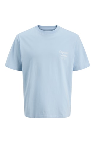 T-shirt relaxed - Azul-claro