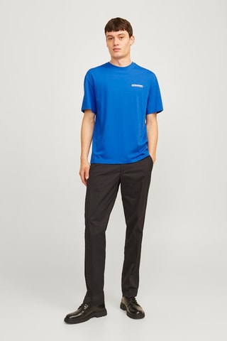 T-shirt relaxed - Azul-real