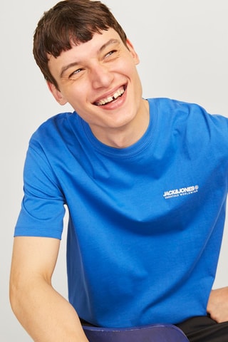 T-shirt relaxed - Azul-real