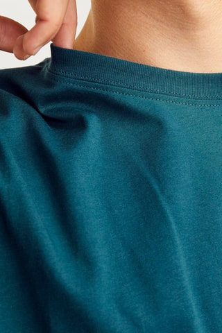 T-shirt relaxed - Azul-petróleo