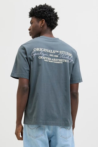 T-shirt relaxed - Cinzento