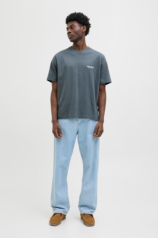 T-shirt relaxed - Cinzento
