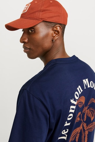 T-shirt loose - Azul-marinho