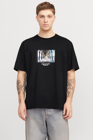 T-shirt relaxed - Preto