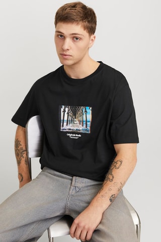 T-shirt relaxed - Preto