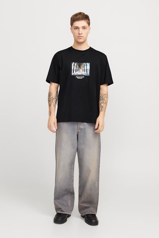 T-shirt relaxed - Preto