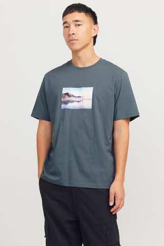 T-shirt relaxed - Cinzento