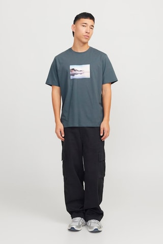 T-shirt relaxed - Cinzento