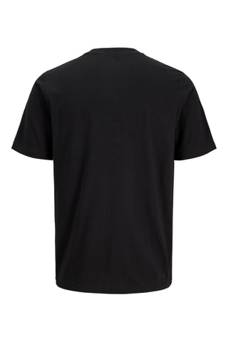 T-shirt regular em algodão biológico - Preto