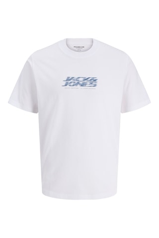 T-shirt regular em algodão biológico - Branco