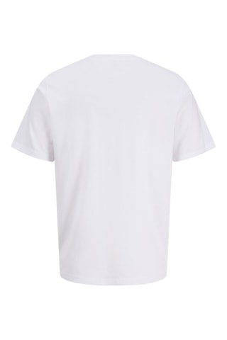 T-shirt regular em algodão biológico - Branco