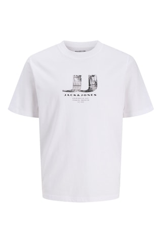 T-shirt regular em algodão biológico - Branco