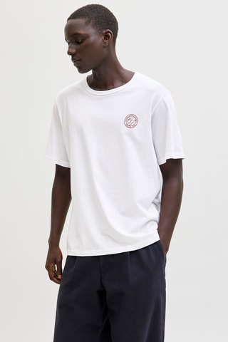 T-shirt relaxed em algodão biológico - Branco
