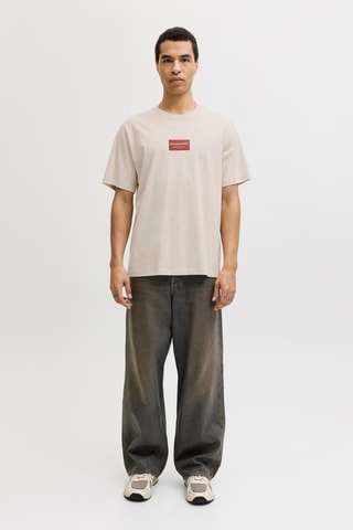 T-shirt relaxed - Bege