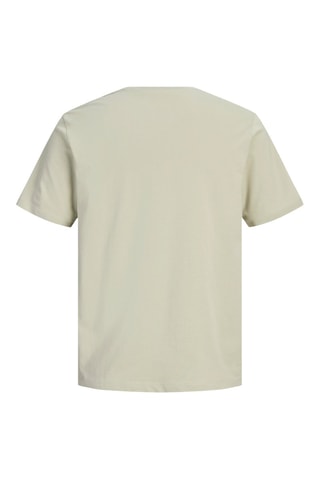 T-shirt regular em algodão biológico - Caqui
