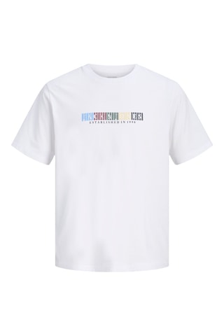 T-shirt regular em algodão biológico - Branco