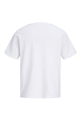 T-shirt regular em algodão biológico - Branco