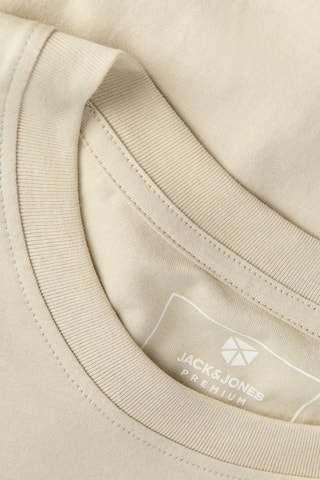 T-shirt regular em algodão biológico - Bege