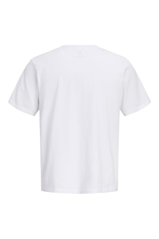 T-shirt regular em algodão biológico - Branco