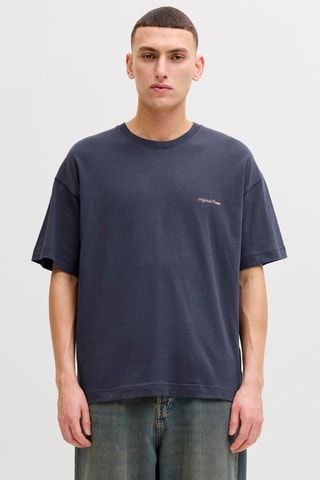 T-shirt loose - Cinzento-escuro