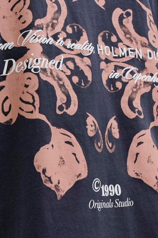 T-shirt loose - Cinzento-escuro