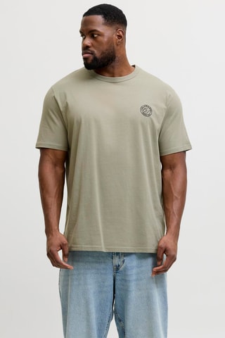 T-shirt em algodão biológico - Caqui