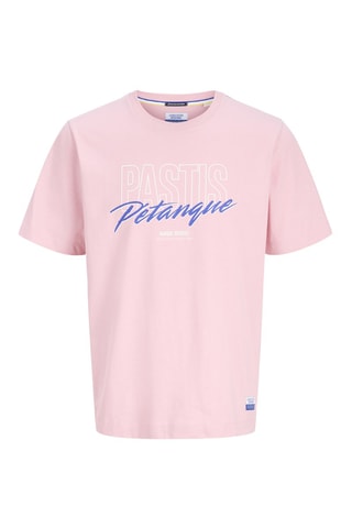 T-shirt regular em algodão biológico - Malva