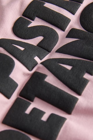 T-shirt regular em algodão biológico - Malva