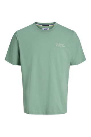 T-shirt regular em algodão biológico - Verde-claro
