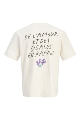 T-shirt relaxed em algodão biológico - Branco