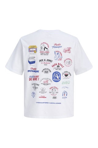 T-shirt relaxed em algodão biológico - Branco