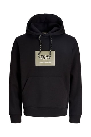 Sweat regular com capuz - Preto