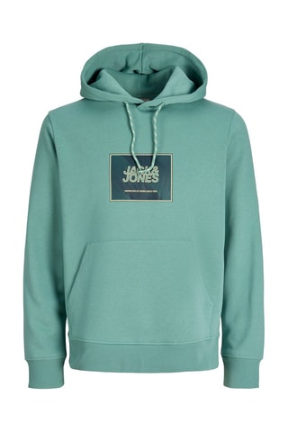 Sweat regular em algodão biológico - Verde-água