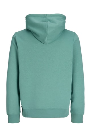 Sweat regular em algodão biológico - Verde-água