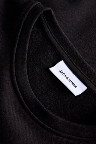 Sweat relaxed em algodão biológico misturado - Preto