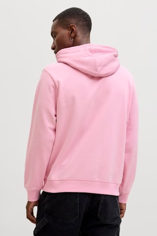 Sweat relaxed em algodão biológico misturado - Rosa