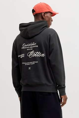 Sweat loose em algodão biológico misturado - Preto