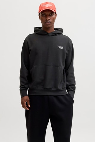 Sweat loose em algodão biológico misturado - Preto