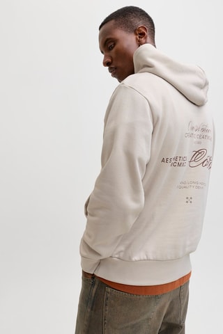 Sweat loose em algodão biológico misturado - Bege